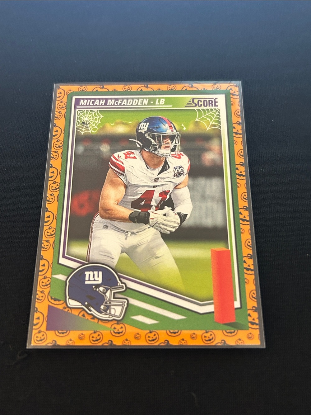 New York Giants Micah McFadden Panini Orange & Green Football Card